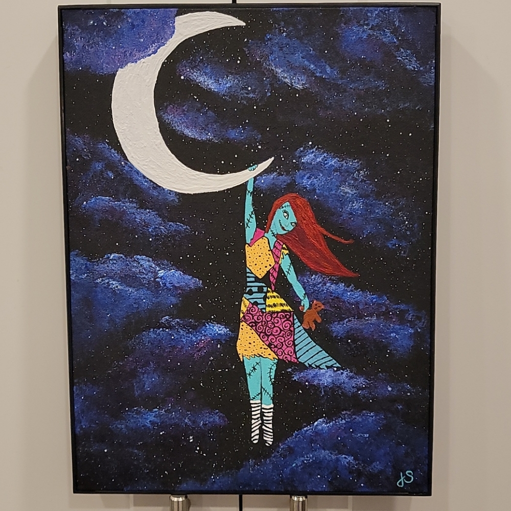 Nightmare Before Christmas Sally Acrylic Painting